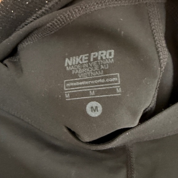 Nike Pro Women's Athletic Black Shorts - Picture 2 of 3